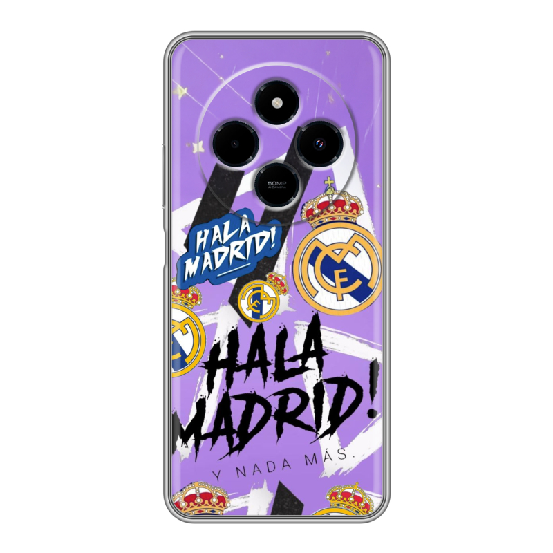 Силиконовый чехол на Xiaomi RedMi 14C с принтом Real Madrid Реал Мадрид Силиконовый чехол на Xiaomi RedMi 14C с принтом Real Madrid Реал Мадрид