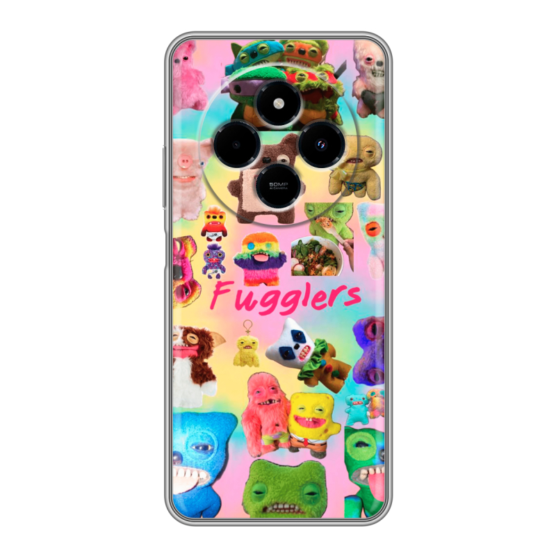 Силиконовый чехол на Xiaomi RedMi 14C с принтом Флагер Fuggler Силиконовый чехол на Xiaomi RedMi 14C с принтом Флагер Fuggler