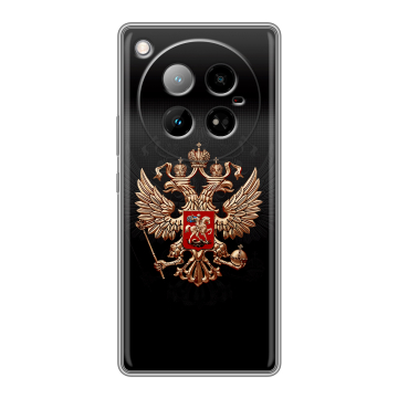 Силиконовый чехол на Infinix Zero 40 4G с принтом Герб России