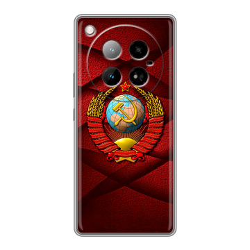 Силиконовый чехол на Infinix Zero 40 4G с принтом Герб СССР