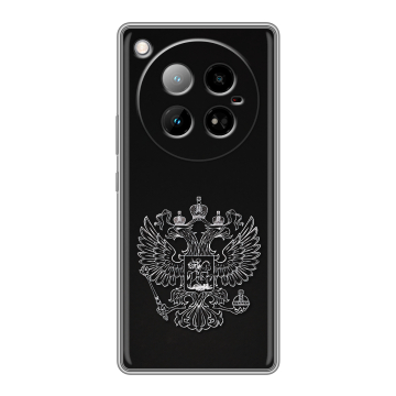 Силиконовый чехол на Infinix Zero 40 4G с принтом Герб России Силиконовый чехол на Infinix Zero 40 4G с принтом Герб России