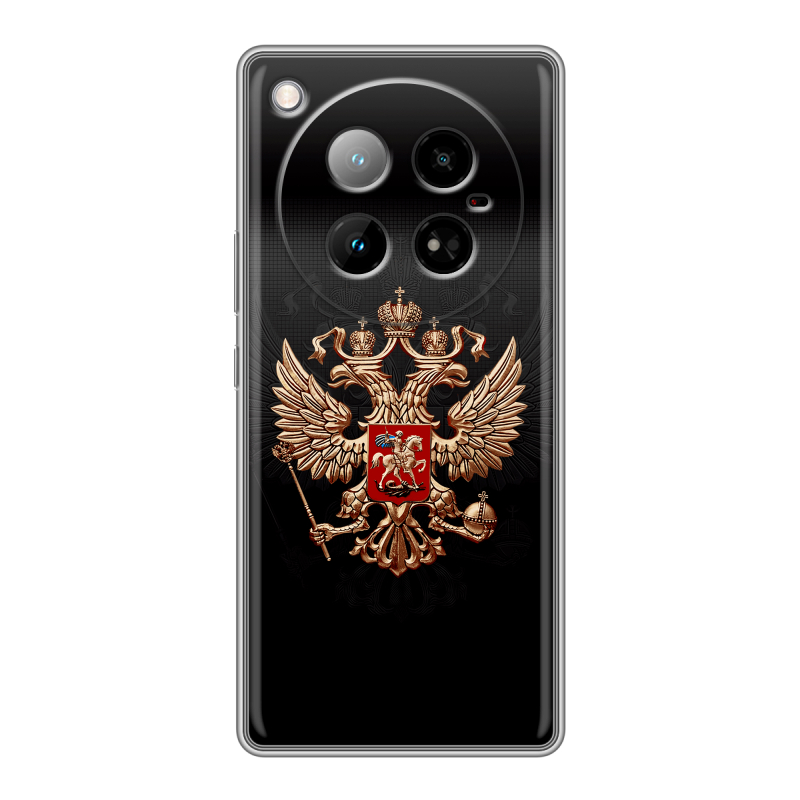 Силиконовый чехол на Infinix Zero 40 4G с принтом Герб России Силиконовый чехол на Infinix Zero 40 4G с принтом Герб России