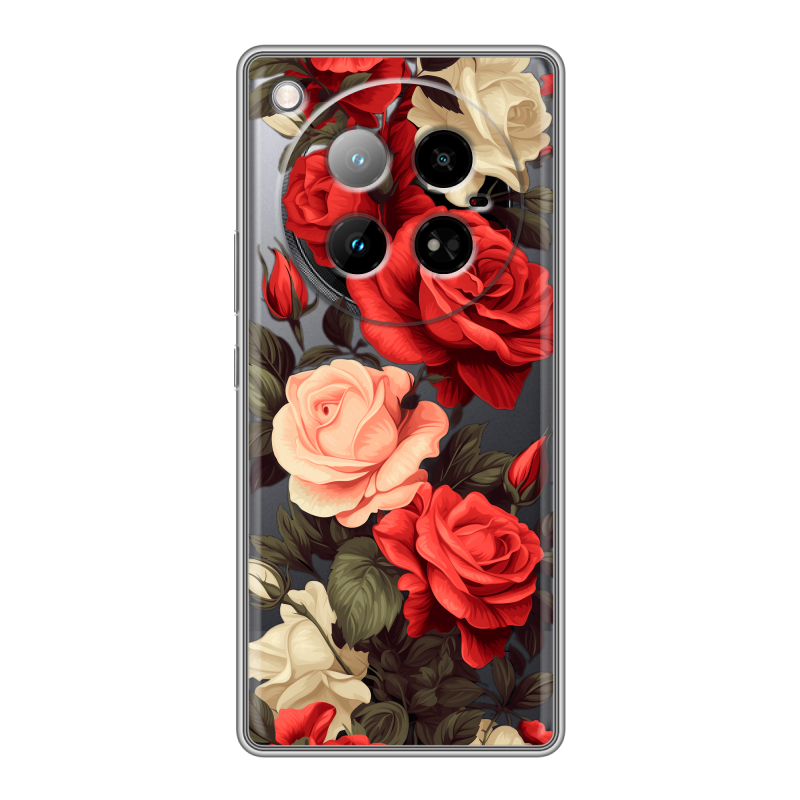 Силиконовый чехол на Infinix Zero 40 4G с принтом Розы Силиконовый чехол на Infinix Zero 40 4G с принтом Розы