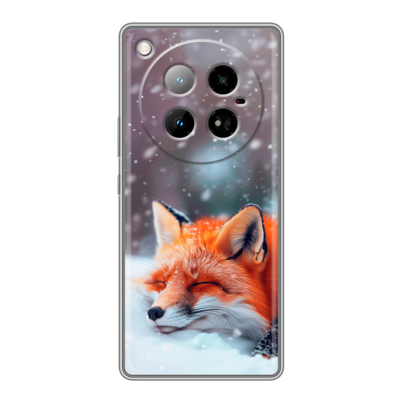 Силиконовый чехол на Infinix Zero 40 4G с принтом лиса Силиконовый чехол на Infinix Zero 40 4G с принтом лиса