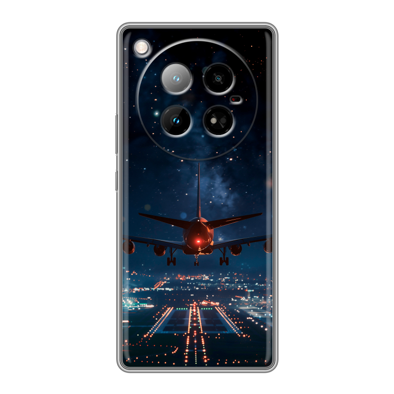 Силиконовый чехол на Infinix Zero 40 4G с принтом самолет Силиконовый чехол на Infinix Zero 40 4G с принтом самолет