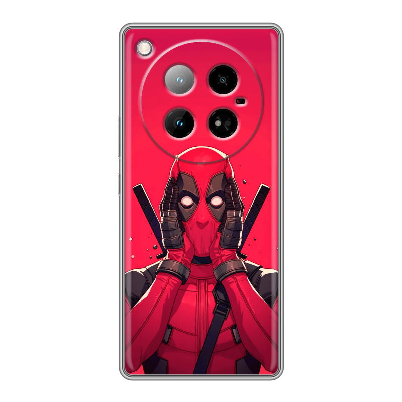 Силиконовый чехол на Infinix Zero 40 4G с принтом Дедпул Deadpool Силиконовый чехол на Infinix Zero 40 4G с принтом Дедпул Deadpool