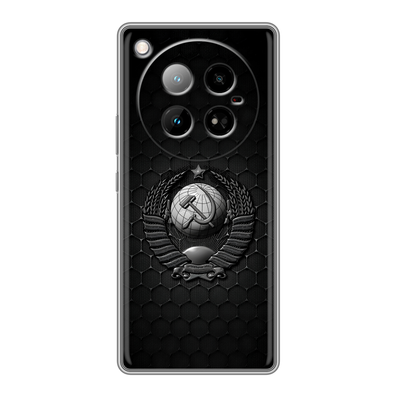 Силиконовый чехол на Infinix Zero 40 4G с принтом Герб Флаг СССР Силиконовый чехол на Infinix Zero 40 4G с принтом Герб Флаг СССР