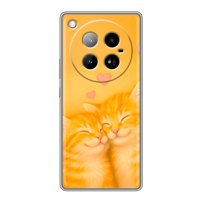 Силиконовый чехол на Infinix Zero 40 4G с принтом Милые котята Силиконовый чехол на Infinix Zero 40 4G с принтом Милые котята