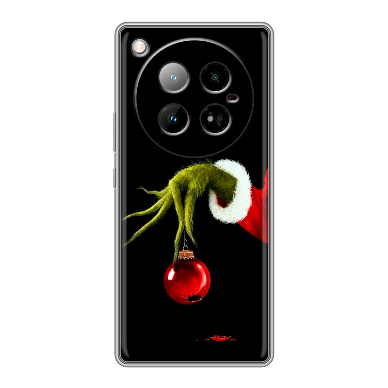 Силиконовый чехол на Infinix Zero 40 4G с принтом Новый год Гринч Силиконовый чехол на Infinix Zero 40 4G с принтом Новый год Гринч