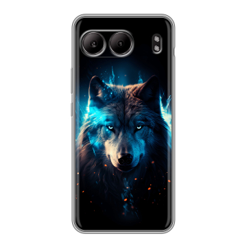 Силиконовый чехол на OnePlus Nord 4 с принтом Волк ночной Силиконовый чехол на OnePlus Nord 4 с принтом Волк ночной