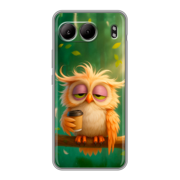 Силиконовый чехол на OnePlus Nord 4 с принтом сова Силиконовый чехол на OnePlus Nord 4 с принтом сова