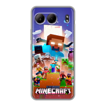 Силиконовый чехол на OnePlus Nord 4 с принтом Майнкрафт Minecraft Силиконовый чехол на OnePlus Nord 4 с принтом Майнкрафт Minecraft