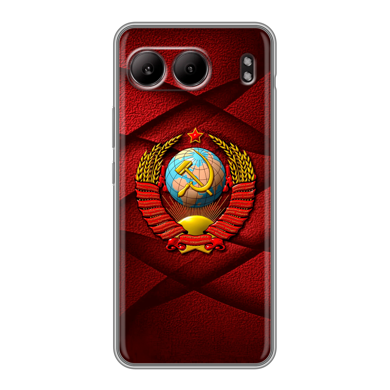 Силиконовый чехол на OnePlus Nord 4 с принтом Герб СССР Силиконовый чехол на OnePlus Nord 4 с принтом Герб СССР