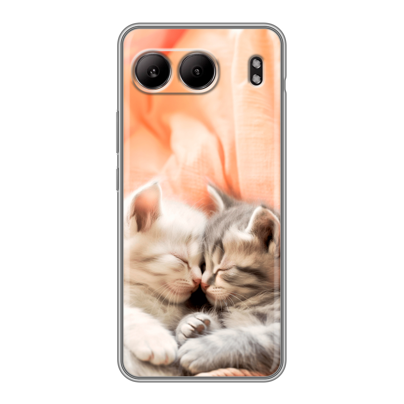 Силиконовый чехол на OnePlus Nord 4 с принтом Котята Силиконовый чехол на OnePlus Nord 4 с принтом Котята