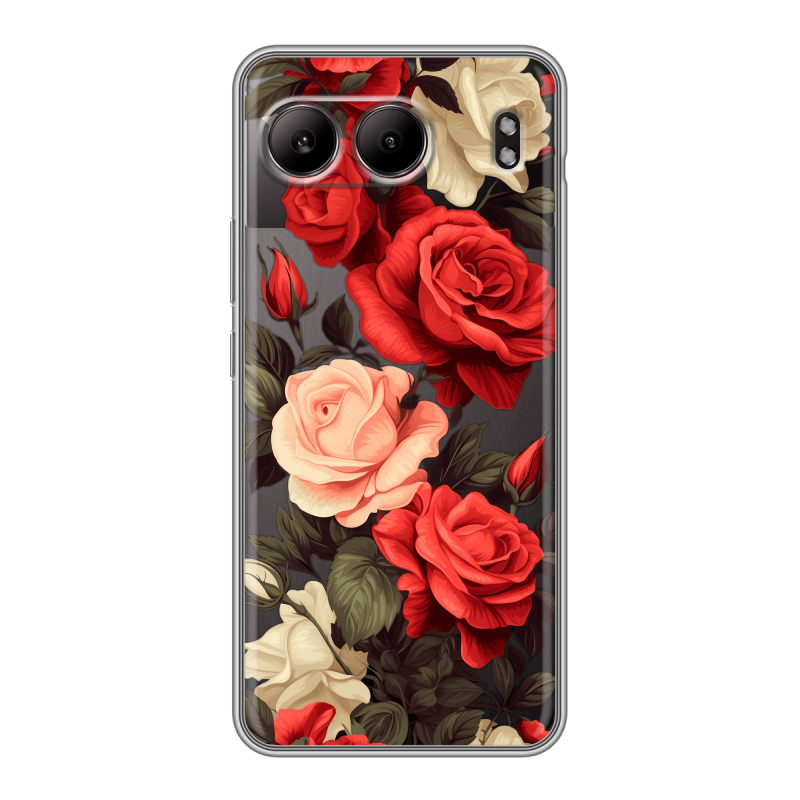 Силиконовый чехол на OnePlus Nord 4 с принтом Розы Силиконовый чехол на OnePlus Nord 4 с принтом Розы