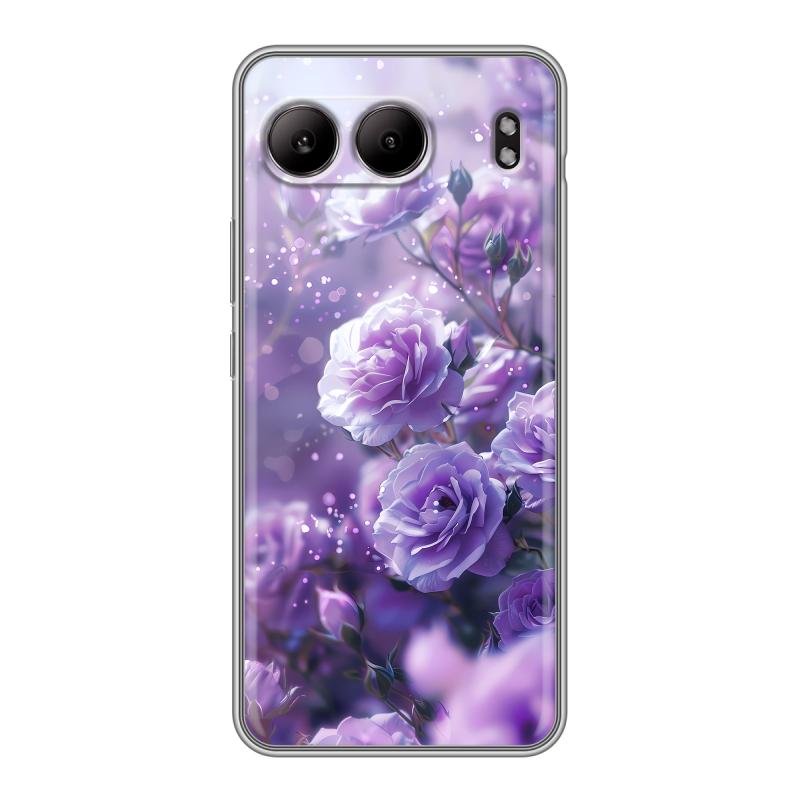 Силиконовый чехол на OnePlus Nord 4 с принтом Розы цветы Силиконовый чехол на OnePlus Nord 4 с принтом Розы цветы