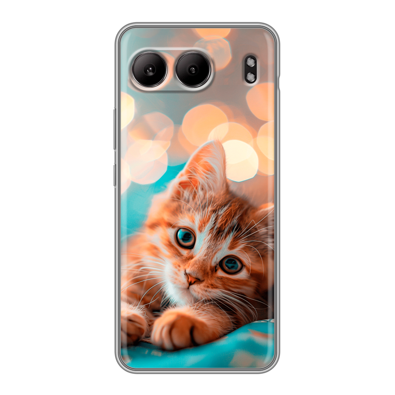 Силиконовый чехол на OnePlus Nord 4 с принтом котик Силиконовый чехол на OnePlus Nord 4 с принтом котик
