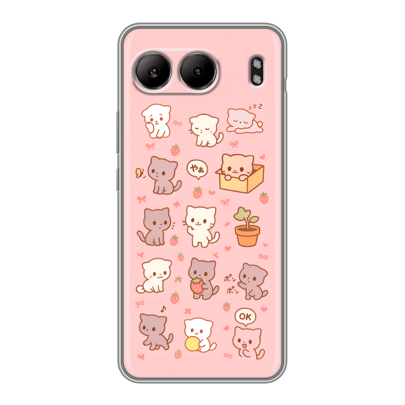 Силиконовый чехол на OnePlus Nord 4 5G с принтом Hello Kitty Хелоу Кити Силиконовый чехол на OnePlus Nord 4 5G с принтом Hello Kitty Хелоу Кити