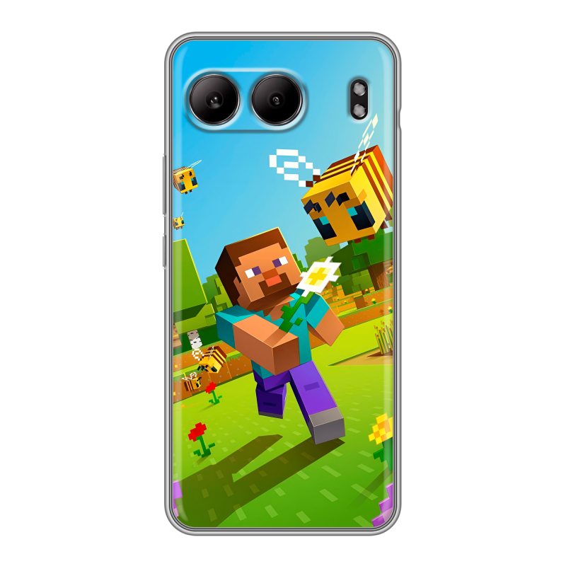 Силиконовый чехол на OnePlus Nord 4 с принтом Майнкрафт Minecraft Силиконовый чехол на OnePlus Nord 4 с принтом Майнкрафт Minecraft