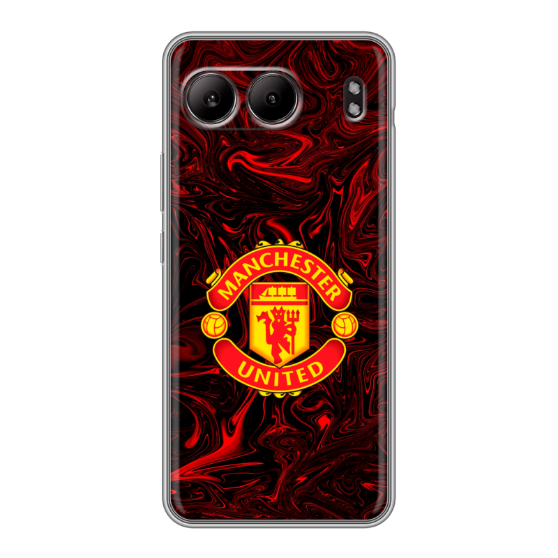 Силиконовый чехол на OnePlus Nord 4 с принтом Manchester United Силиконовый чехол на OnePlus Nord 4 с принтом Manchester United