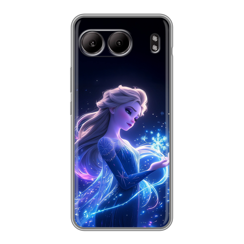 Силиконовый чехол на OnePlus Nord 4 с принтом Холодное сердце Frozen Силиконовый чехол на OnePlus Nord 4 с принтом Холодное сердце Frozen