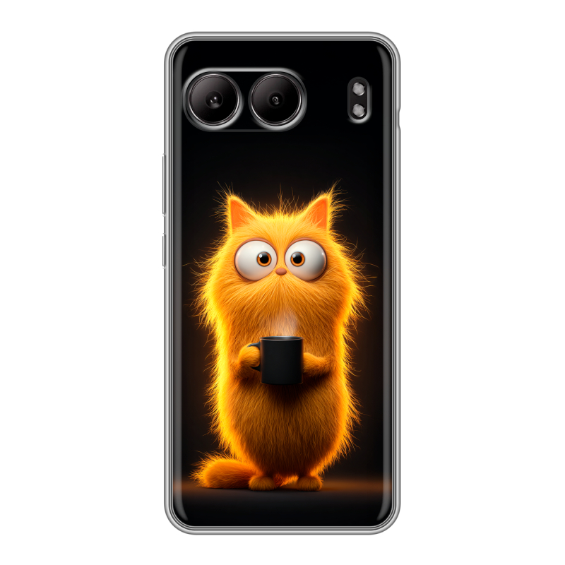 Силиконовый чехол на OnePlus Nord 4 с принтом Смешной кот Силиконовый чехол на OnePlus Nord 4 с принтом Смешной кот