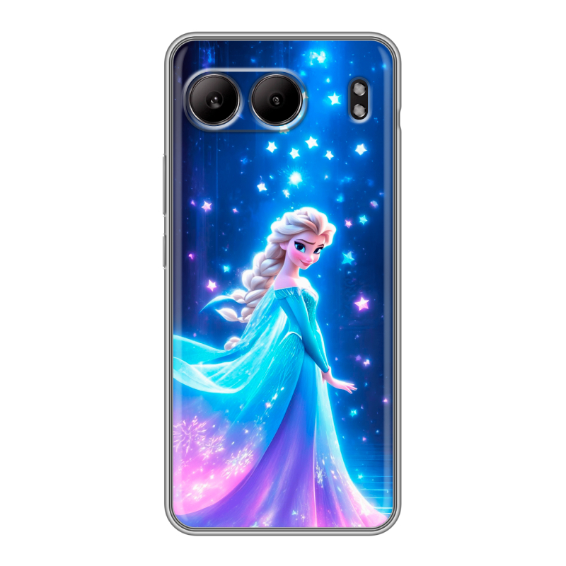 Силиконовый чехол на OnePlus Nord 4 с принтом Холодное сердце Frozen Силиконовый чехол на OnePlus Nord 4 с принтом Холодное сердце Frozen