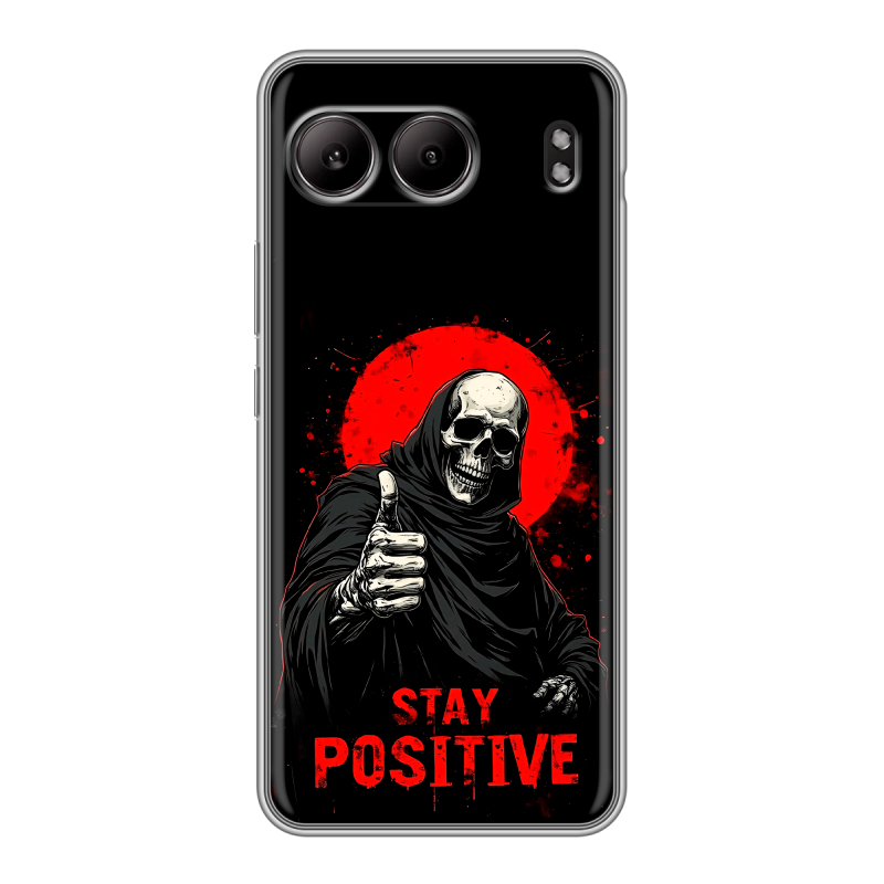 Силиконовый чехол на OnePlus Nord 4 с принтом смешной скелет Силиконовый чехол на OnePlus Nord 4 с принтом смешной скелет