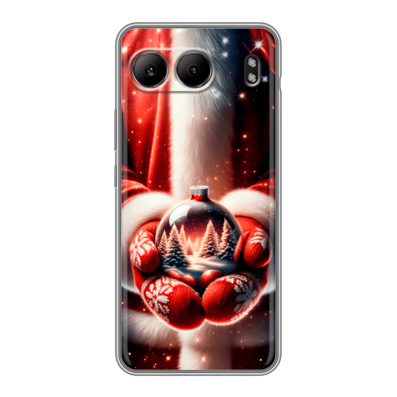 Силиконовый чехол на OnePlus Nord 4 с принтом Новый год Силиконовый чехол на OnePlus Nord 4 с принтом Новый год