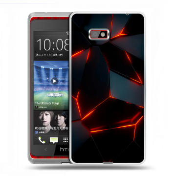 Силиконовый чехол на HTC Desire 600 с принтом Яркие абстракции Силиконовый чехол на HTC Desire 600 с принтом Яркие абстракции