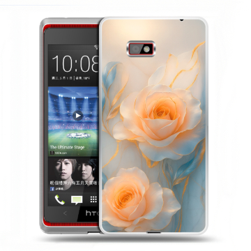 Силиконовый чехол на HTC Desire 600 с принтом Женский