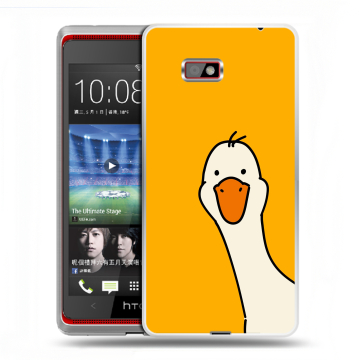 Силиконовый чехол на HTC Desire 600 с принтом Утка