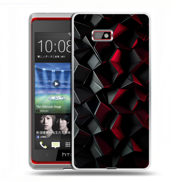 Силиконовый чехол на HTC Desire 600 с принтом Абстракция
