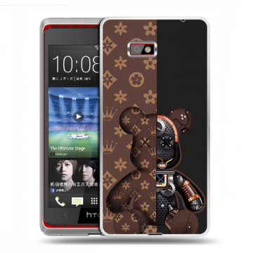 Силиконовый чехол на HTC Desire 600 с принтом Луи робот Силиконовый чехол на HTC Desire 600 с принтом Луи робот