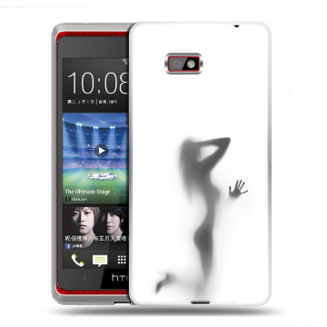 Силиконовый чехол на HTC Desire 600 с принтом Силуэт