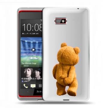 Силиконовый чехол на HTC Desire 600 с принтом Медведь Силиконовый чехол на HTC Desire 600 с принтом Медведь