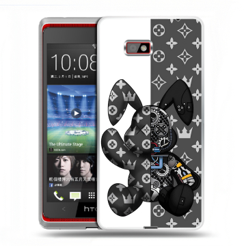 Силиконовый чехол на HTC Desire 600 с принтом Луи робот Силиконовый чехол на HTC Desire 600 с принтом Луи робот