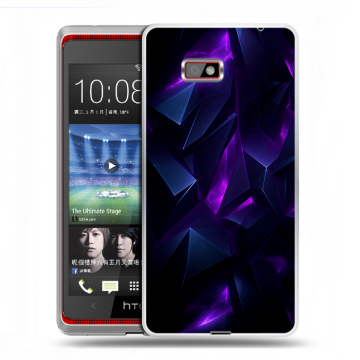 Силиконовый чехол на HTC Desire 600 с принтом Абстракиция