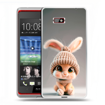 Силиконовый чехол на HTC Desire 600 с принтом Кролик Силиконовый чехол на HTC Desire 600 с принтом Кролик