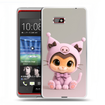 Силиконовый чехол на HTC Desire 600 с принтом Куроми Kuromi Силиконовый чехол на HTC Desire 600 с принтом Куроми Kuromi