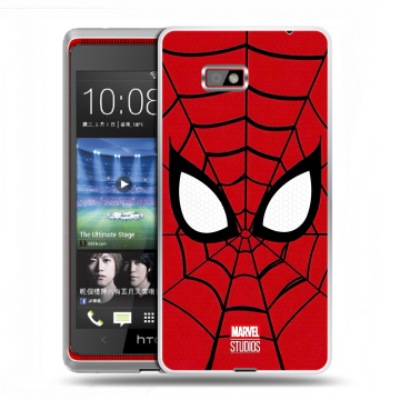 Силиконовый чехол на HTC Desire 600 с принтом человек паук spiderman Силиконовый чехол на HTC Desire 600 с принтом человек паук spiderman