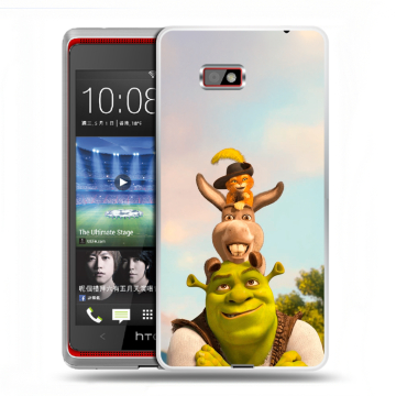 Силиконовый чехол на HTC Desire 600 с принтом Шрек Shrek Силиконовый чехол на HTC Desire 600 с принтом Шрек Shrek