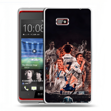Силиконовый чехол на HTC Desire 600 с принтом Реал Роналдо Real Ronaldo