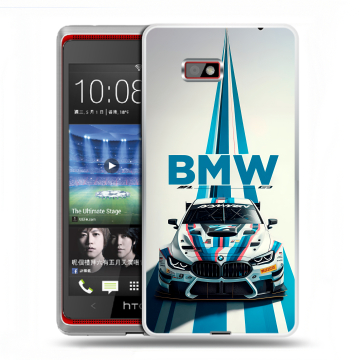 Силиконовый чехол на HTC Desire 600 с принтом БМВ BMW