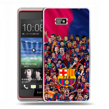 Силиконовый чехол на HTC Desire 600 с принтом Барселона Barcelona