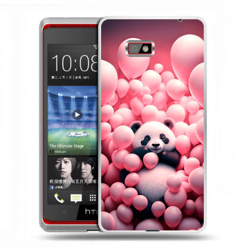 Силиконовый чехол на HTC Desire 600 с принтом Панда