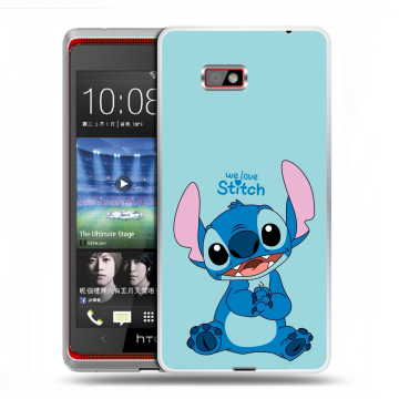 Силиконовый чехол на HTC Desire 600 с принтом Лило и Стич