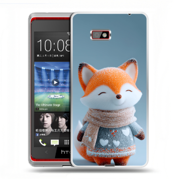 Силиконовый чехол на HTC Desire 600 с принтом Лиса Силиконовый чехол на HTC Desire 600 с принтом Лиса