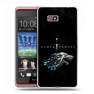 Силиконовый чехол на HTC Desire 600 с принтом Игра Престолов Game Thrones