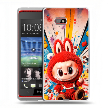 Силиконовый чехол на HTC Desire 600 с принтом Labubu Лабубу Силиконовый чехол на HTC Desire 600 с принтом Labubu Лабубу